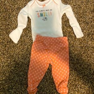 NWOT baby girl matching set